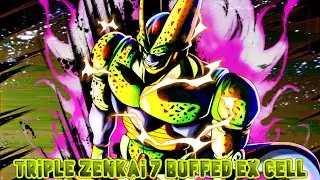 AN ASTONISHINGLY GOOD UNIT!!! TRIPLE ZENKAI 7 POWERED EX CELL | DRAGON BALL LEGENDS