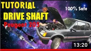 How to replace, Fix Transmission Shaft on your Car [Front Wheels Drive Shaft Tutorial] English