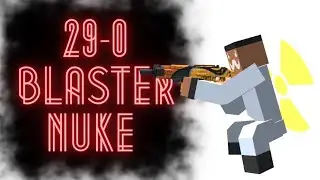 Clean last minute (29-0) blaster nuke in Krunker.io  (first ever nuke video)