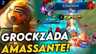 NOVA SKIN CHROMA DO GROCK!! - GROCK GAMEPLAY | Mobile Legends