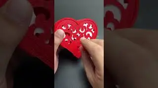 3D Printed Heart Shaped Gear Lock Box