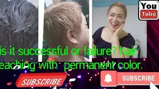 Is it #successful?or #failure?#hairbleaching and #permanentcolor with #elleinad1976#viralvedio