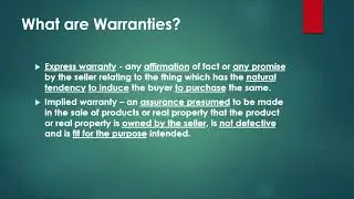 SALES LAW: Know your Rights as a Buyer