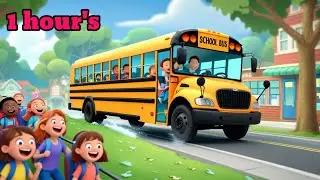 Nursery rhymes + kids song Wheels on The Bus+Twinkle Twinkle Little Star+London Bridge  hot cross