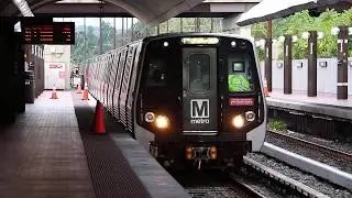 WMATA Metrorail : Vienna-Fairfax Bound Kawasaki 7000 Series Orange Line Train @ Cheverly Station