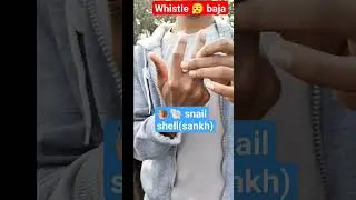 💯 🔥 satisfying✨ whistle Baja|🐌🐚 snail shell(sankh) #tutorial#music