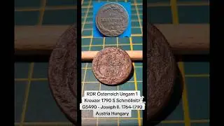 🥸1 Kreuzer 1790🥸 #sondeln #metaldetecting #history #coin #&ouml;sterreich #cleaning #wykrywacz #shorts