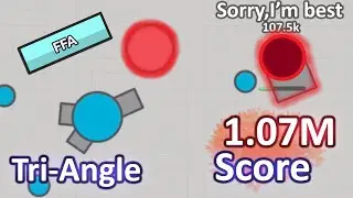 Diep.io - Death Run (Tri-Angle 1.07m - FFA)