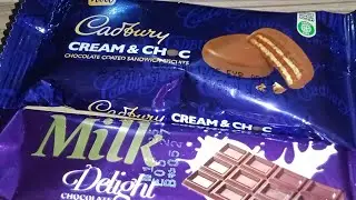 Satisfying ASMR Milk Delight Chocolate & Cadbury Cream Choc Opening | Soothing Sounds