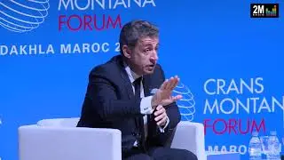 Nicolas Sarkozy face à Fathia Elaouni - Crans Montana 2018