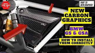 EP:15 BMW R1250GS/A Installing Resin Bike or 3D Gel Graphics - How to guide