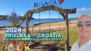 PRIVLAKA Croatia | 2024 Chorvátsko VIR a kolotoče Mega zábava #croatia  #privlaka