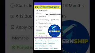 iit kanpur internship (funded to lit kanpur #youtubeshorts #engineering #internship #trending #love