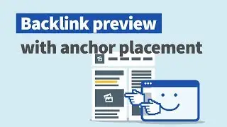 See live preview of backlinks with anchor placement