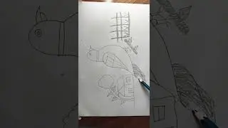 How to girl house bird sketching tutorial drawing