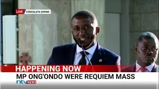 Family, MPs push for speedy investigations of Ong'ondo Were's murder during requiem mass
