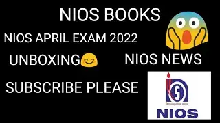 Nios Books april exam 2022. Unboxing nios Books (send by nios board).