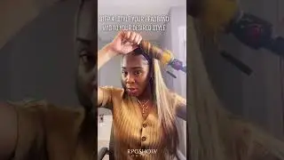 No Skills Glueless Blonde Headband Wig Install~|RPGSHOW OUTLET #blondewig  #headbandwig #wiginstall