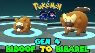 BIDOOF TO BIBAREL IN POKEMON GO - POKEMON GO GEN 4