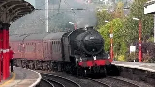 Double steam at speed through Penrith featuring 61994 and 46115 24/09/13