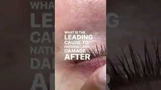 What is the leading cause to damaged natural lashes after lash extensions