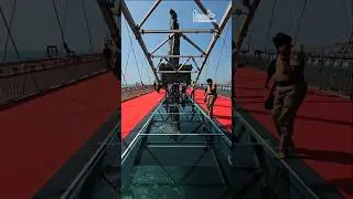 India's First GLASS BRIDGE  kanyakumari ❤️ #glassbridge #kanyakumari #vivekanandamemorial #olioviyan