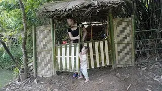 166 Days - Single Mother Completes Bamboo Gate, Bamboo Floor for House /From Start to Finish