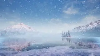 Relaxing Snowfall: Winter Lake With Snowfall - The Best Relax Music