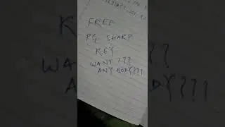 free pg sharp key only one available... whatsapp no.9931278728...Insta ID Pranavronaldo72