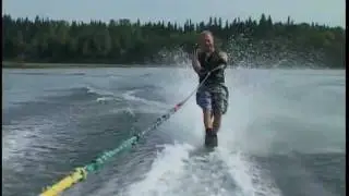 Expert water skiing how to slalom through the course