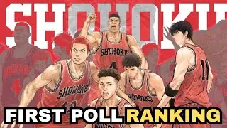 Ranking - Slam Dunk Popularity Poll&nbsp;Conducted By Weekly Shonen Jump (The First Poll スラムダンク)