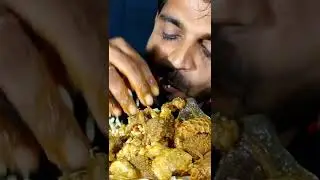 ASMR, Eating Spicy Mutton Boti Curry with Basmati Rice Green+Salad |  Mukbang | eating show,4k