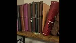 My New Journal Setup in a pocket Chic Sparrow Ft. Outlander Clair leather!