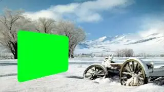 tv effects in winter free green screen stock footage
