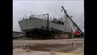 Video of Iran's Jamaran 2 final construction phase