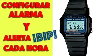 CONFIGURAR ALARMA DE RELOJES CASIO / Configuraci&oacute;n para suene o no cada hora.
