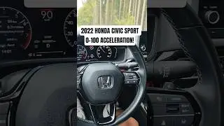 2022 Honda Civic Sport 2.0L (158 HP) ACCELERATION! #catchingcars #0to60 #0to100 #shorts #hondacivic