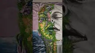acrylic abstract portrait