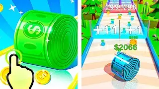 Money Rolling - Build Money Roll Run - All Levels iOS Android GamePlay #5