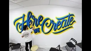 Lettering Wall - ECV Aquitaine ( TIMELAPSE )