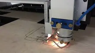 600W Die Board Laser Cutting Machine For Cutting 15mm 18mm Plywood