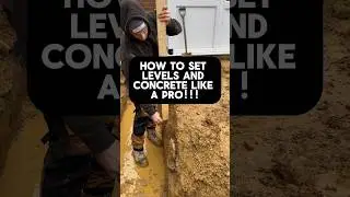 How to set a foundation out and concrete like a pro !#construction #concrete #howto #satisfying