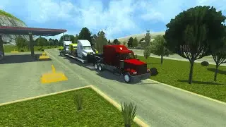 Truck sim USA pt 71 POLICE ESCORT 