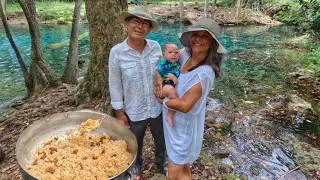 Cocinamos un LOCRIO de SALAMI en Hoyo Claro un CAMPO de PUNTA CANA