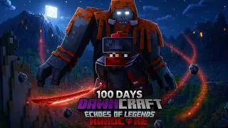 I Survived 100 Days in DAWNCRAFT in Hardcore!