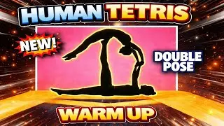 Human Tetris х 2 Player Co| Immersive Interactive Warm Up | Can You Fit The Shape? (99% FAIL)