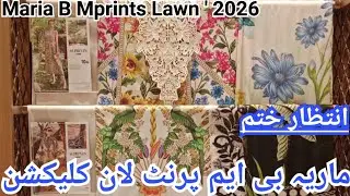 Maria B New Ustitched || M.Prints || Lawn Collection 2026 || M.Prints ||