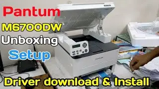 Распаковка принтера Pantum M6700dw, установка драйверов, пошаговая инструкция.