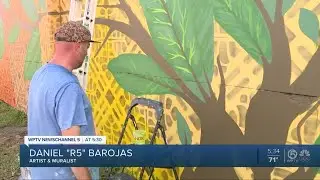 New Mural with Florida Flora theme