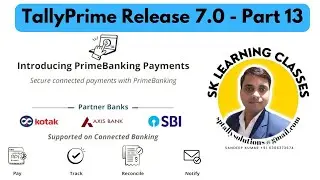 Direct Payment from TallyPrime Release 7.0 | Prime Banking Features | Tally Prime Tutorial Hindi